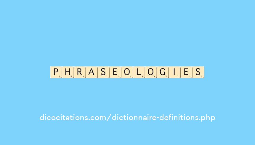phraseologies phraseologies