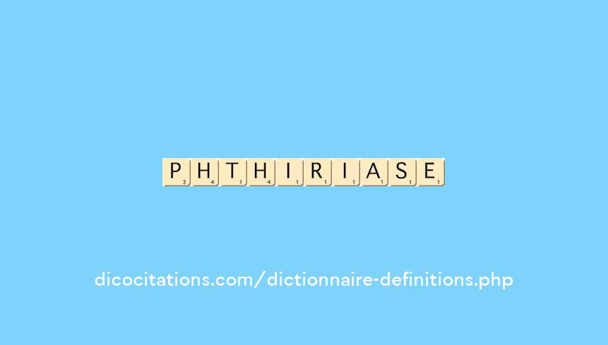 phthiriase phthiriase