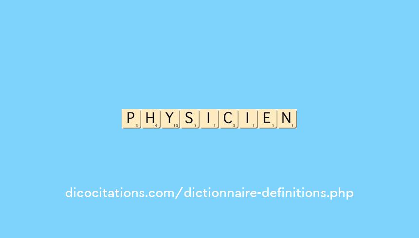 physicien physicien