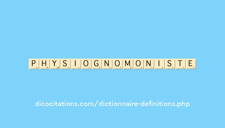 physiognomoniste