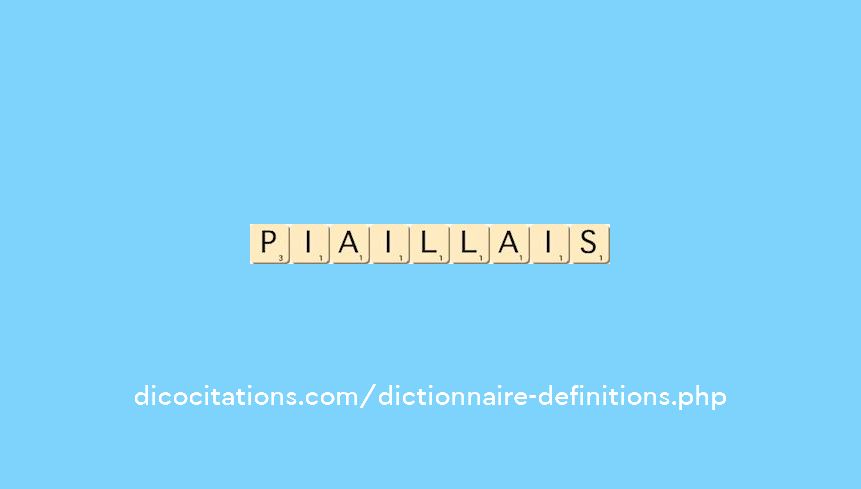 piaillais piaillais