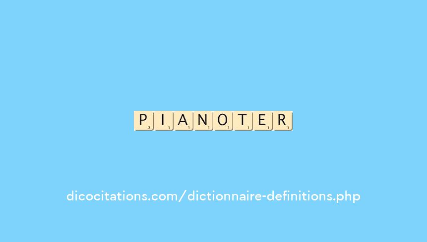 pianoter
