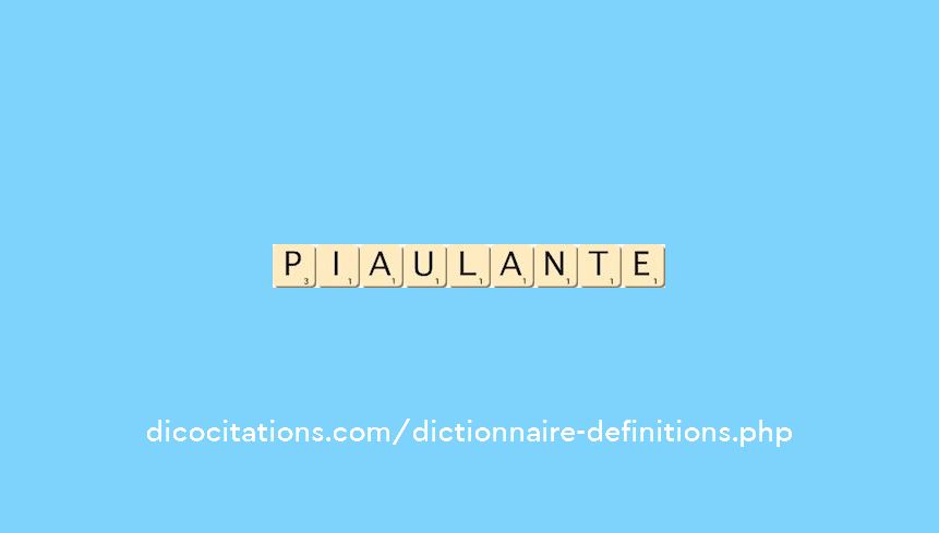 piaulante piaulante