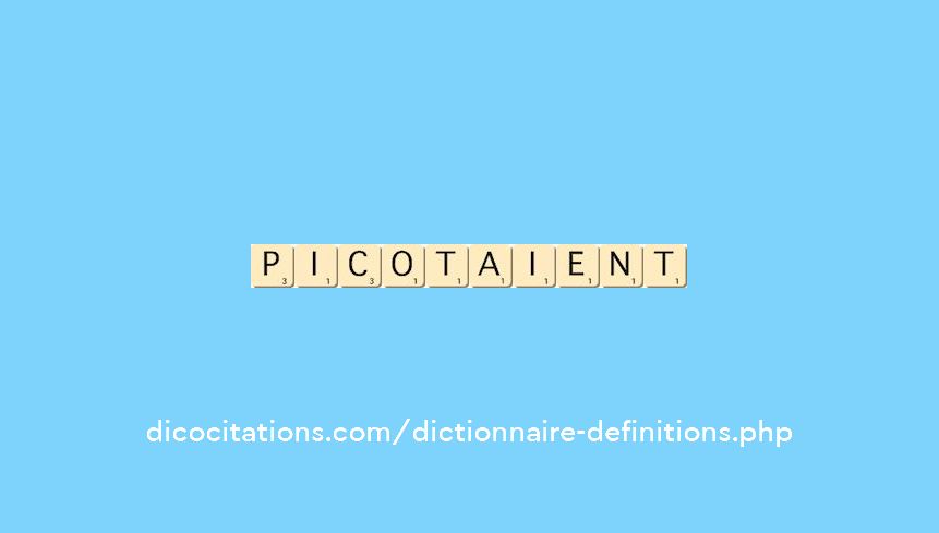 picotaient