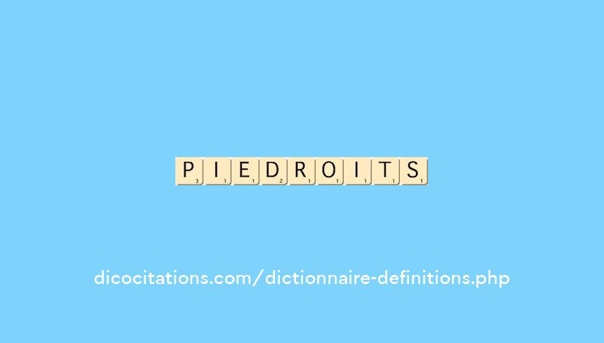piedroits piedroits
