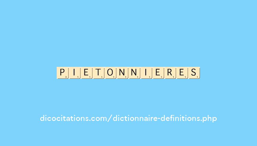 pietonnieres