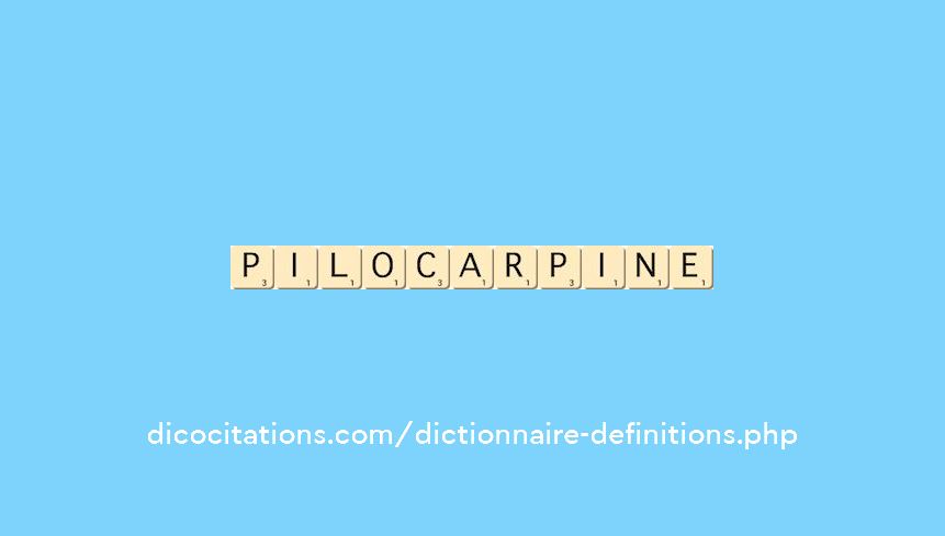 pilocarpine