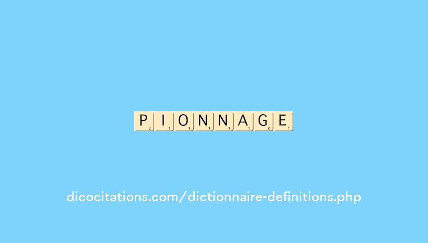 pionnage