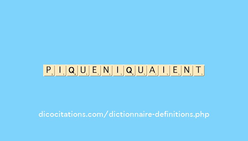 pique-niquaient pique-niquaient