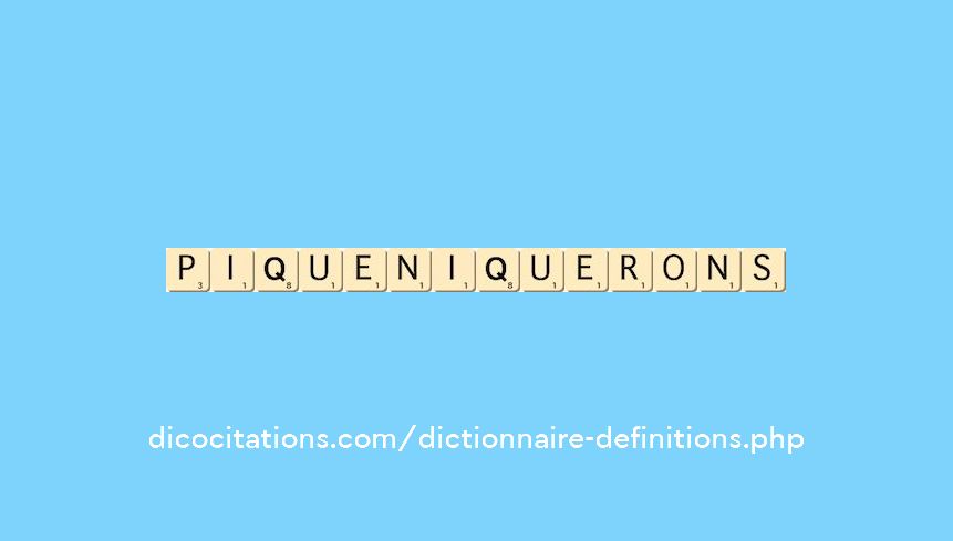 pique-niquerons pique-niquerons