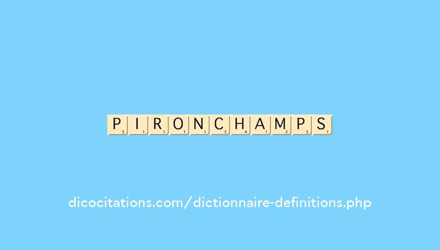 pironchamps pironchamps