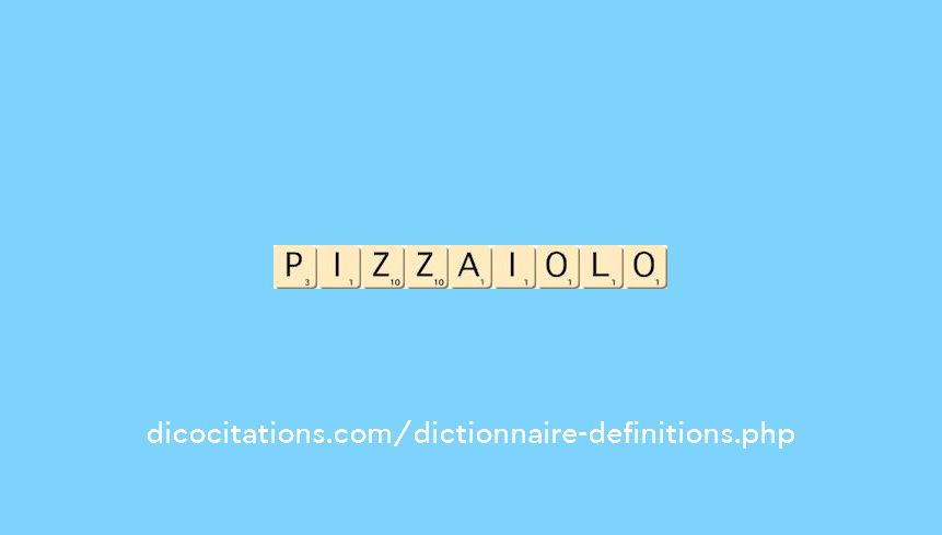 pizzaiolo pizzaiolo