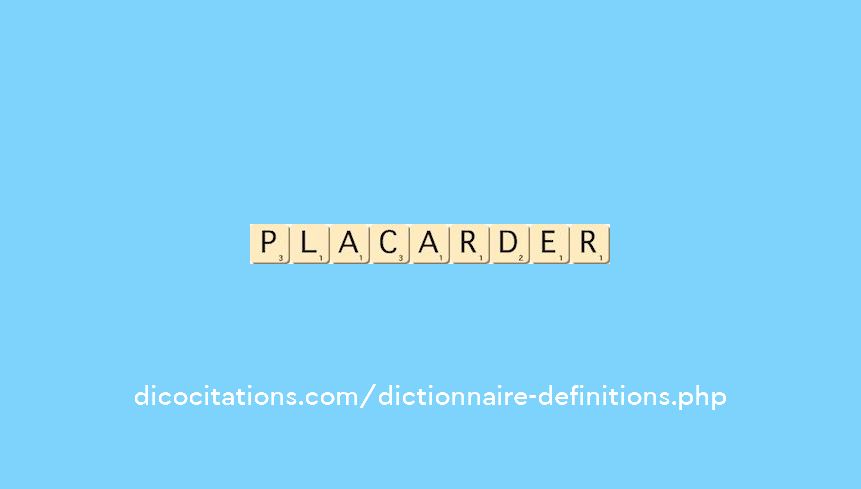 placarder