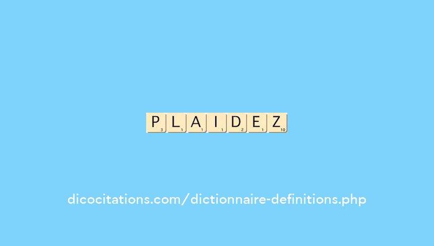 plaidez plaidez