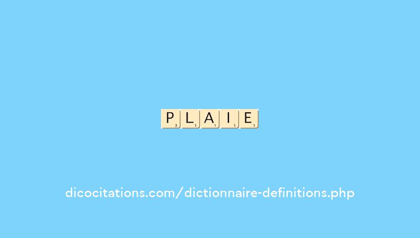 plaie