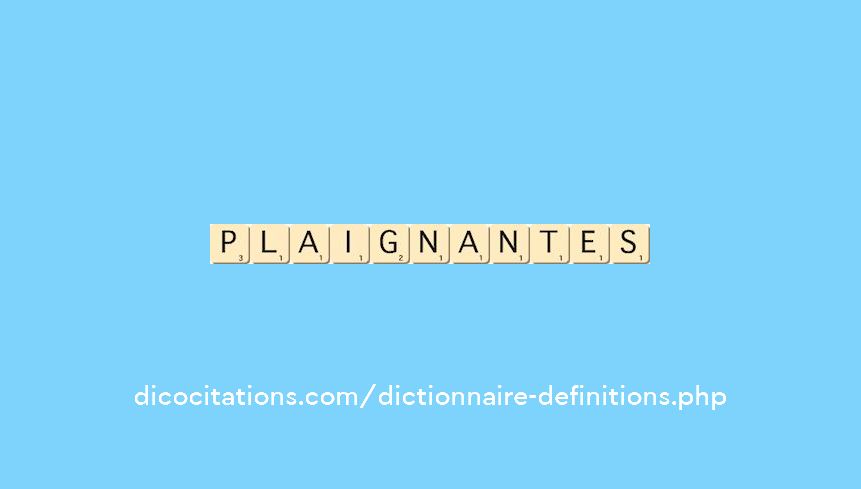 plaignantes