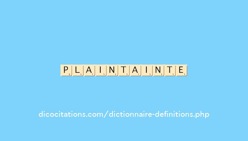 plaint--ainte