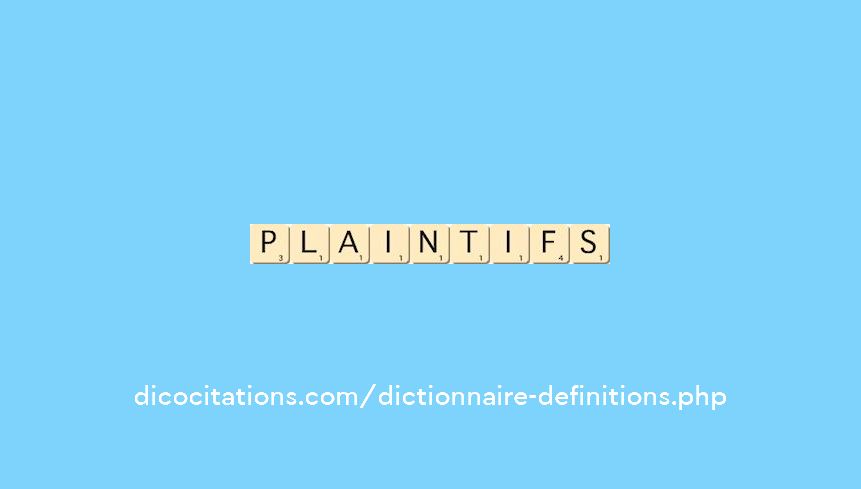 plaintifs plaintifs