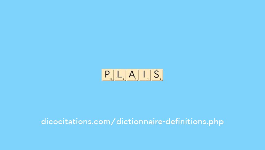 plais plais