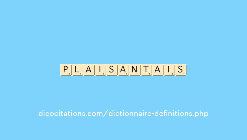 plaisantais