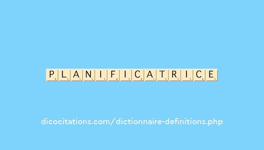 planificatrice planificatrice