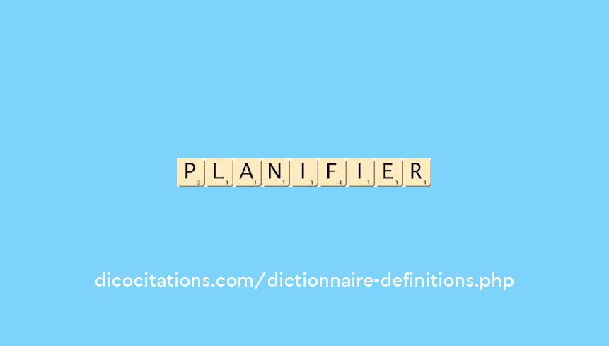 planifier planifier