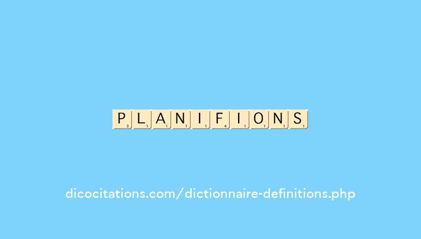 planifions planifions