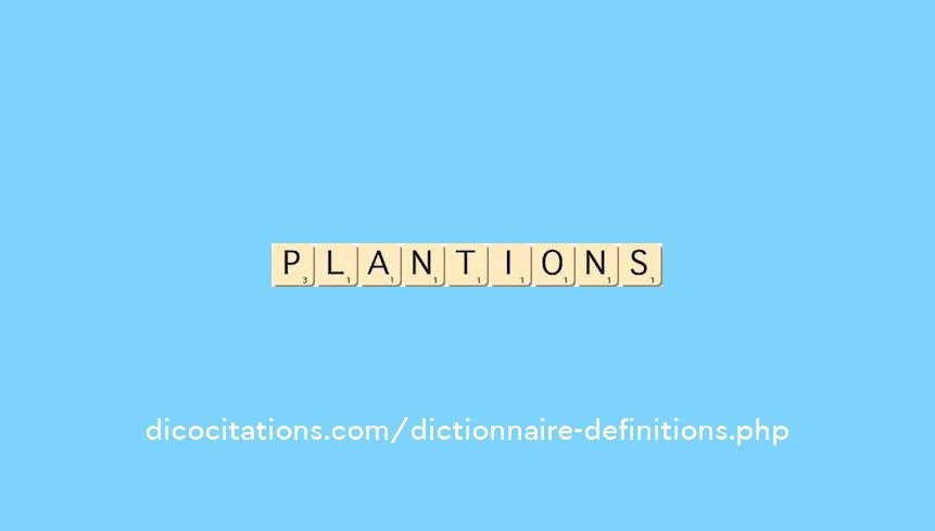 plantions plantions