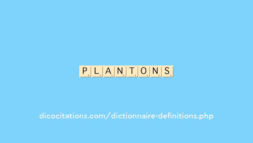 plantons plantons