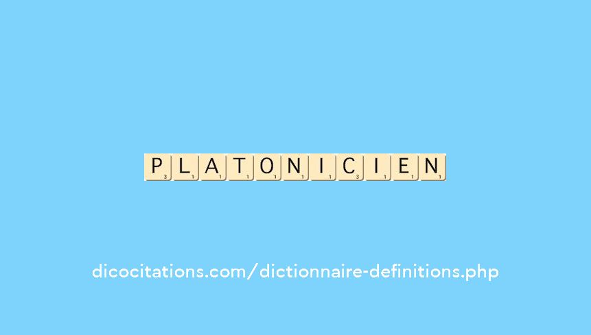 platonicien platonicien