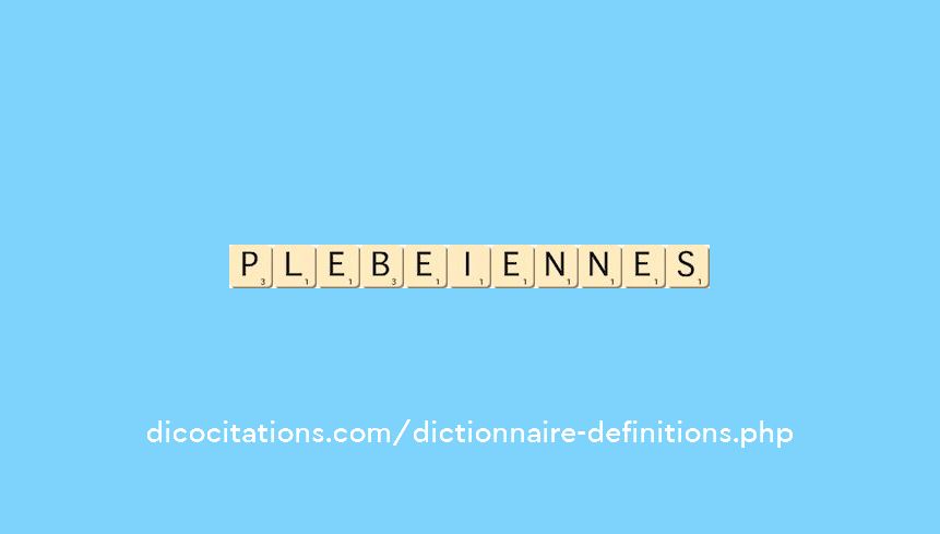 plebeiennes