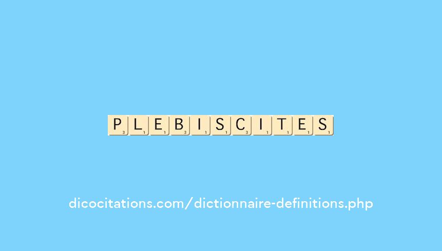 plebiscites