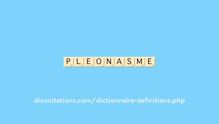 pleonasme