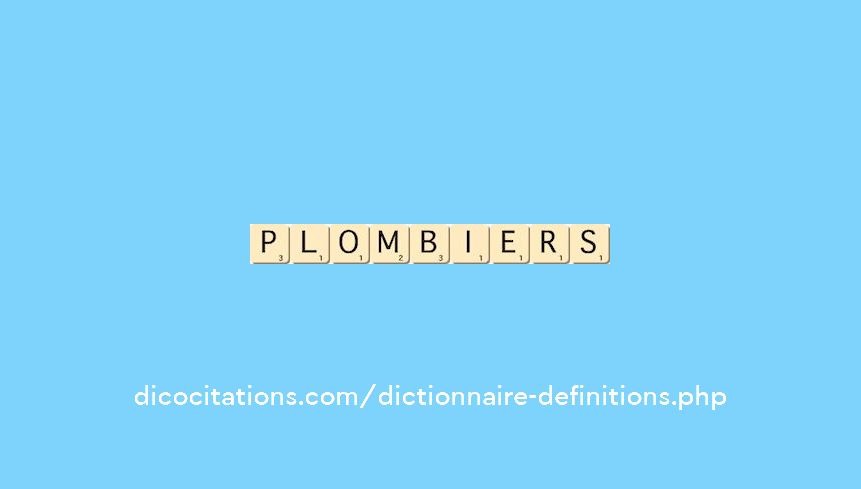 plombiers plombiers