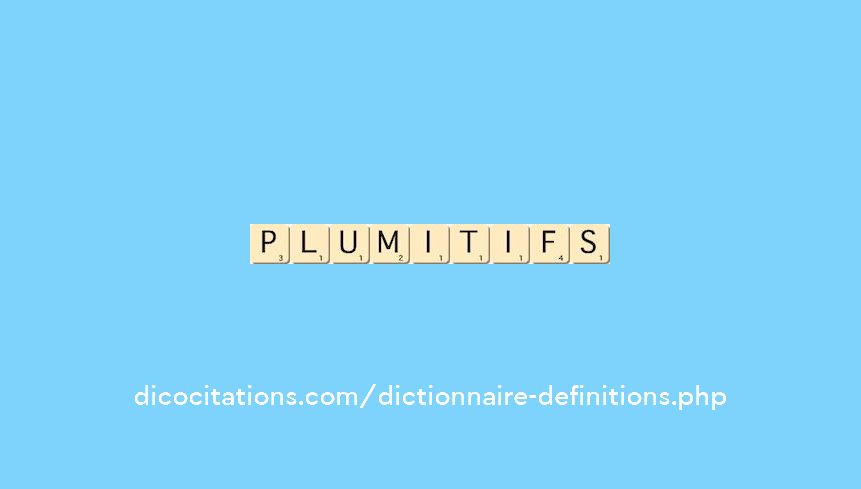 plumitifs plumitifs