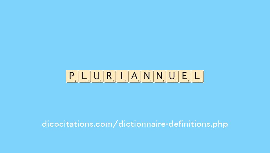 pluriannuel pluriannuel
