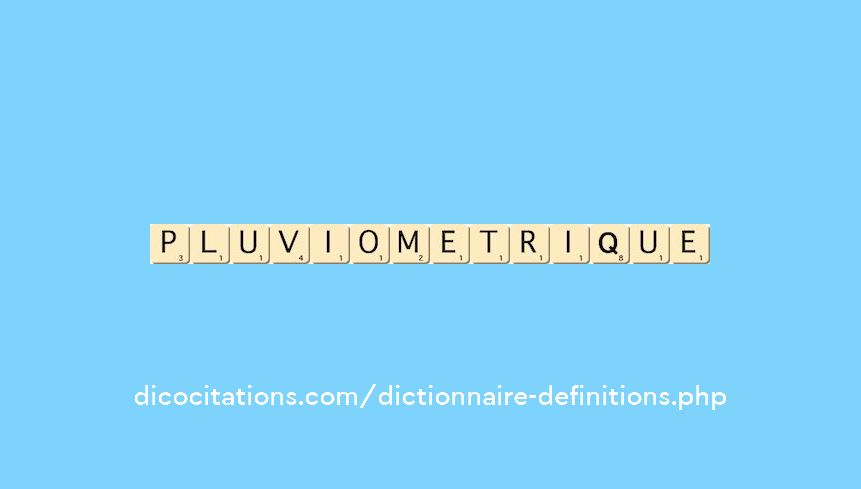 pluviometrique