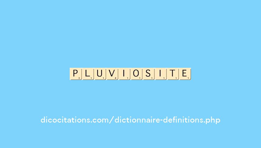 pluviosite