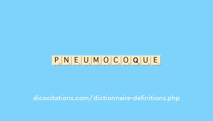 pneumocoque pneumocoque