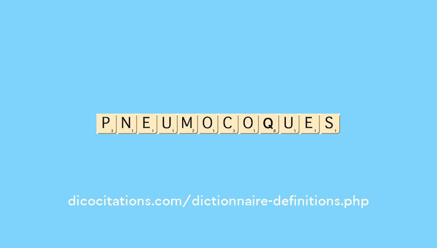 pneumocoques pneumocoques