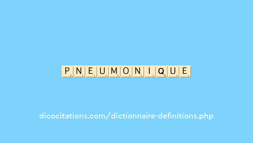 pneumonique pneumonique