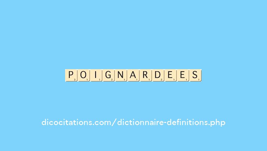 poignardees poignardees