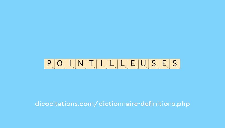 pointilleuses pointilleuses