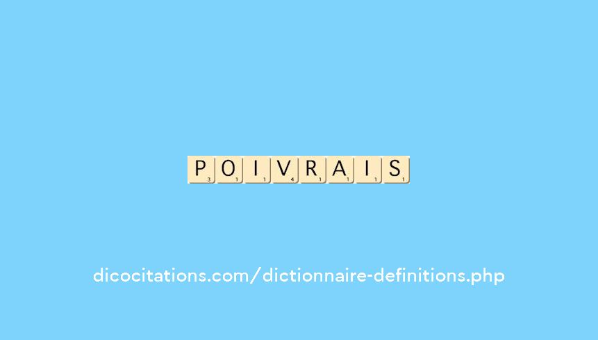 poivrais poivrais