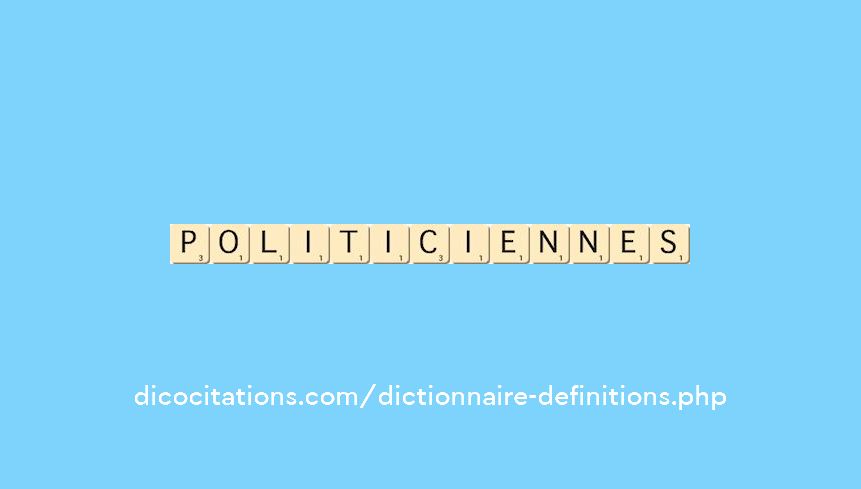 politiciennes politiciennes
