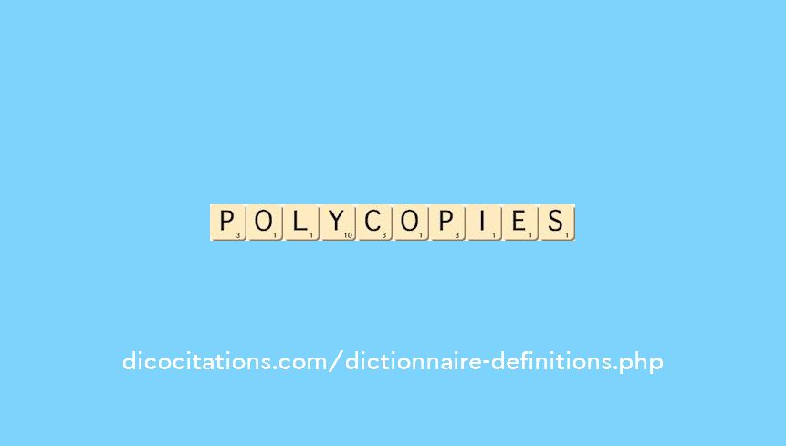 polycopies polycopies
