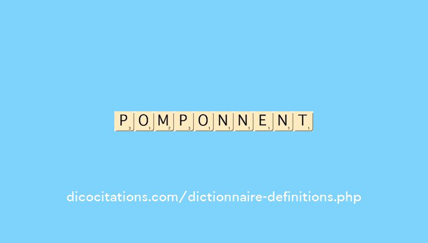 pomponnent pomponnent