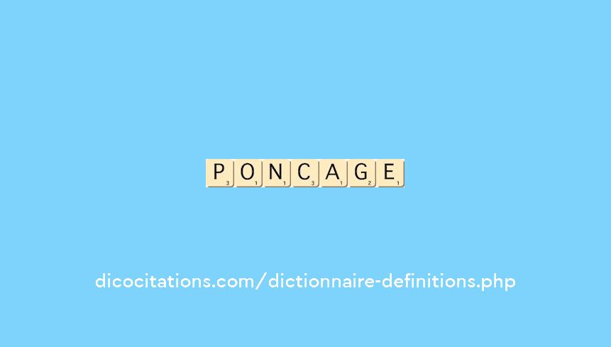 poncage