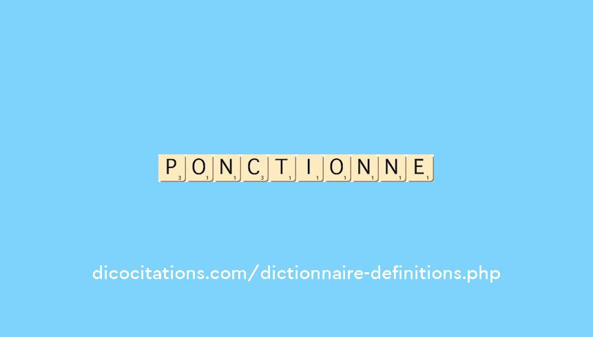 ponctionne ponctionne