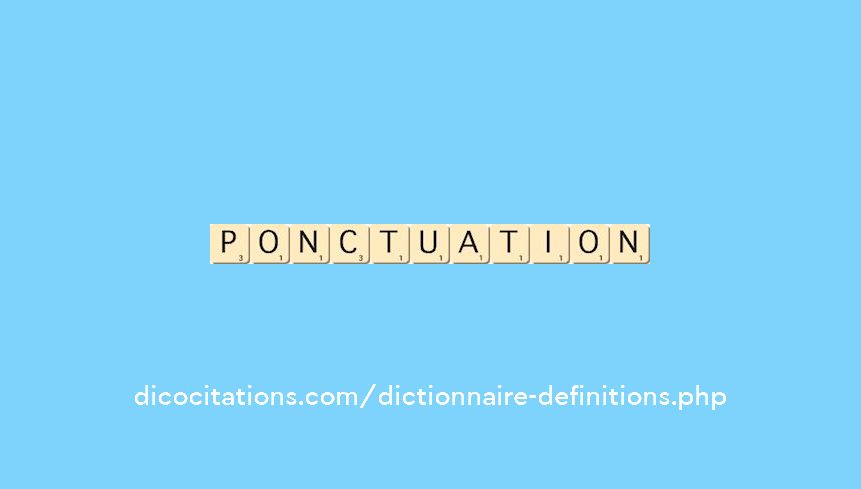 ponctuation ponctuation